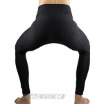 Awlsyj Women's Yoga Pants Butt Lifting Leggings High Waist Workout Tummy Control Sport Booty Tights with Pockets