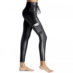 Chilomate Women's High Waist Yoga Pants with Pockets Tummy Control Workout Yoga Leggings P71