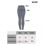 FASHION BOOMY Women's Ruched Leggings - Butt Lifting Workout Textured Brazilian Tights - Stretchy Yoga Pants