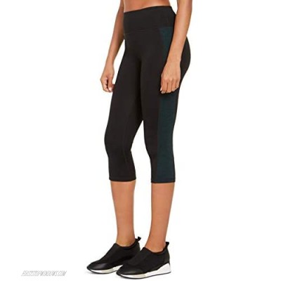 Ideology Womens Colorblock Cropped Athletic Leggings