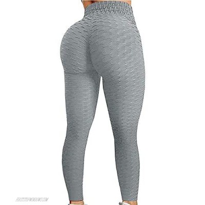 IZhansean TIK Tok Leggings Women High Waist Yoga Pants Bubble Hip Butt Lifting Legging Tummy Control Sport Tights