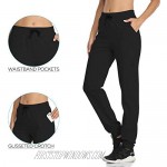 Roseseedlove Women Joggers Sweatpants with Pockets Cotton Lounge Pants Active Yoga Sweat Pant