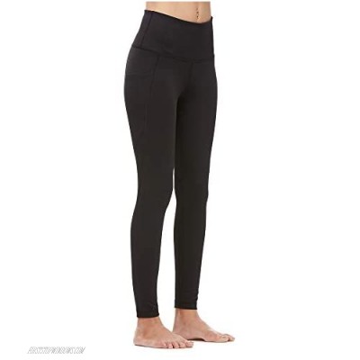 Universo High Waist Yoga Pants for Women Tummy Control Workout Pants 4 Way Stretch Yoga Capri Leggings with Pockets