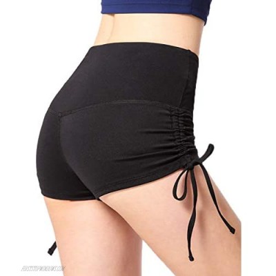 Anna-Kaci Butt Lifting Yoga Shorts for Women Ruched Sports Booty Workout Gym Running Shorts