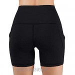 HZ20LBG Biker Shorts for Women High Waist Yoga Shorts with Pockets for Biker Running Exercise Shorts Side Pockets Biker Pants