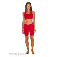 In Touch Womens Yoga Shorts - Thigh Chaffing Protection Slip Shorts in Cotton Spandex
