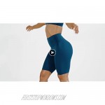 OGLWR Women's Sports Compression Shorts High Waisted Biker Workout Sport Yoga Shorts with Hidden Pocket