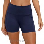 Uhnice Workout Yoga Shorts with Out Pockets Tummy Control Athletic Sports Pants