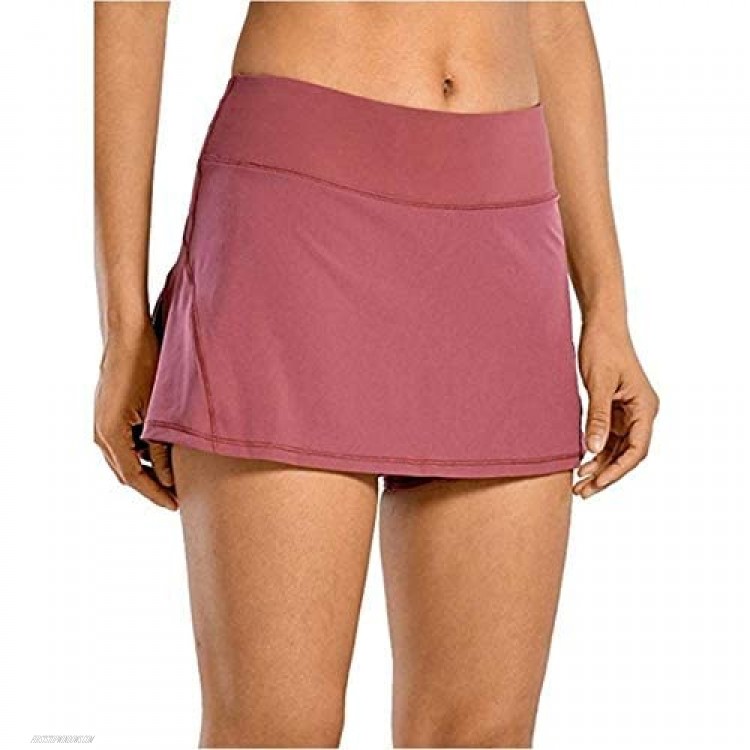 Wollet Women's Workout Active Skorts Sports Tennis Golf Skirt Built-in Shorts Casual Workout Clothes Athletic Yoga Apparel