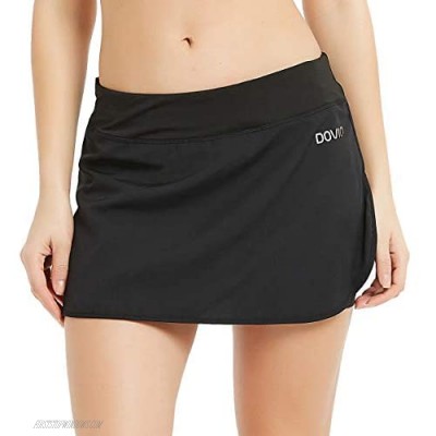 Dovio Women's UPF 50+ Athletic Skort for Performance Training Tennis Golf & Running Skirt