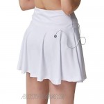 EZ-Joyce Women's Golf Skort Pleated with Pocket Athletic Running Tennis Skirts