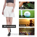 LABEYZON Women's Athletic Tennis Skirt Workout Casual Golf Sport Skorts Running Pleated Skater Shorts Phone Pockets