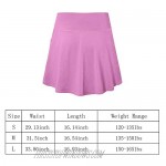 NEWITIN 2 Pieces Women Athletic Shorts High Waist Skirts with Shorts Workout Yoga Tennis Sport Casual Skirt for Women