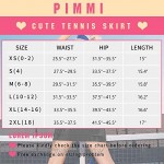 PIMMI Pleated Tennis Skirts for Women with Pockets Shorts Athletic High Waisted Golf Skirt Running Sports Skorts