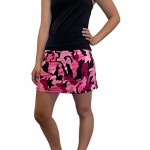 Smash Dandy Camouflage Pink Camo Slim Golf Skort with Compression Shorts with Pockets