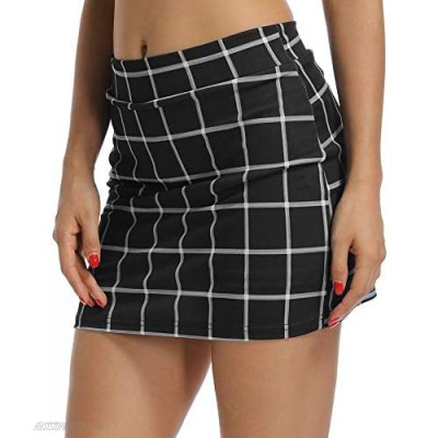 Women's Athletic Tennis Skorts with Pockets Workout Golf Exercise & Running Skirts Sport Skorts