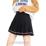 YOUGUE Pleated Tennis Skirt Cheerleader Uniform Skirt for Women Girls