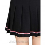 YOUGUE Pleated Tennis Skirt Cheerleader Uniform Skirt for Women Girls