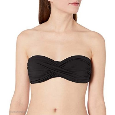 Anne Cole Women's Solid Twist Bandeau Bikini Swim Top