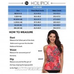 Holipick High Neck Tankini Top Bathing Suit Tops for Women Tummy Control Tank Tops Swimsuits