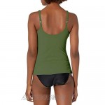 Profile by Gottex Women's Scoop Neck Cup Sized Tankini Top Swimsuit