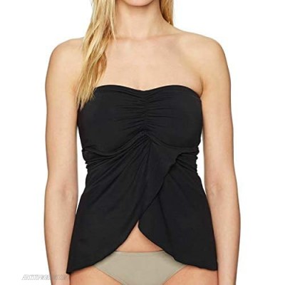 Vince Camuto Women's Draped Bandini Top Swimsuit with Removable Straps