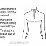 W&F APPAREL 2 Halter Neck Spare Swimsuit Straps Replacement/Bathing Suit Strap Black