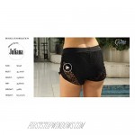 Aleumdr Womens Lace Hollow Out Swimsuit Tankini Bottom Swim Board Shorts
