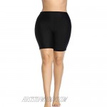 Aqua Eve Women Plus Size Sport Board Shorts Tankini Bottoms High Waisted Swim Shorts