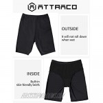 ATTRACO Womens Plus Size Swim Shorts High Waisted Swimsuit Shorts Boyleg Swim Bottoms