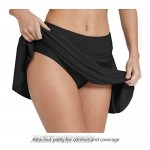 BALEAF Women's High Waisted Swim Skirt Bikini Tankini Bottom with Side Pocket