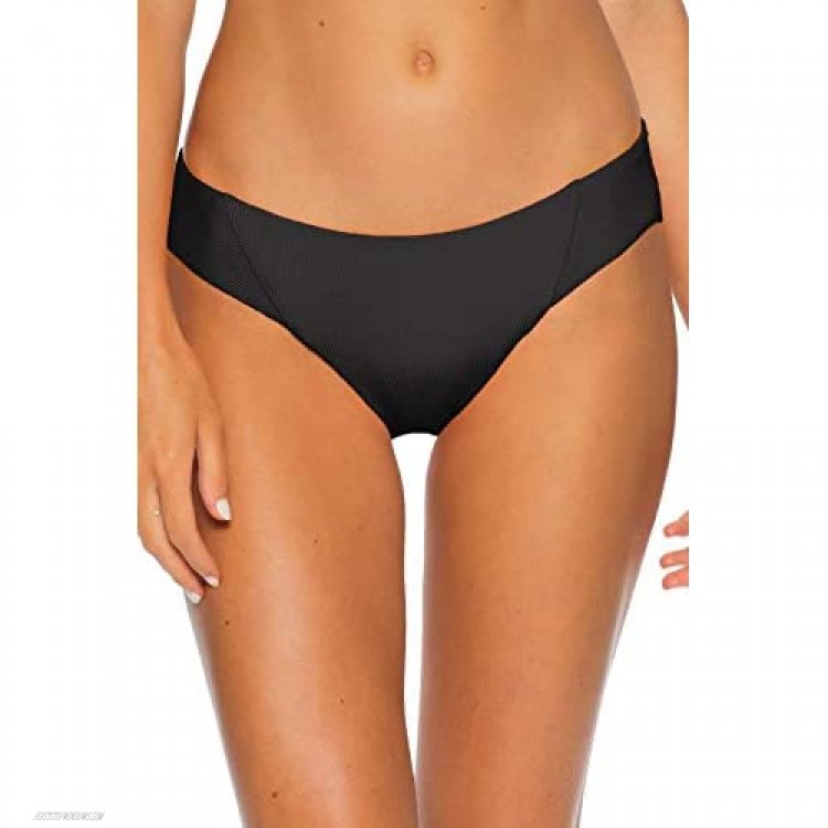 Becca by Rebecca Virtue Women's American Ribbed Tab Side Hipster Bikini Bottom