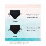 Bonneuitbebe Women's Bikini Bottoms Full Coverage Swimsuit Bottoms Adjustable Tie Side Bathing Suit Shorts Swim Briefs