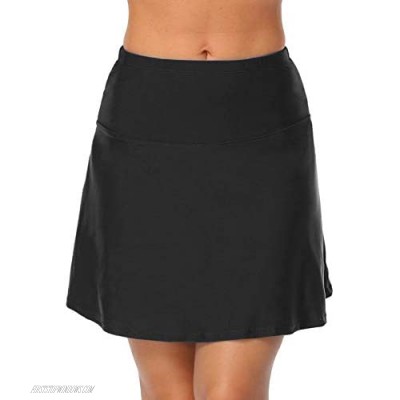 coastal rose Women's Long Swim Skirt High Waisted Bikini Bottom Swimsuit Bottoms