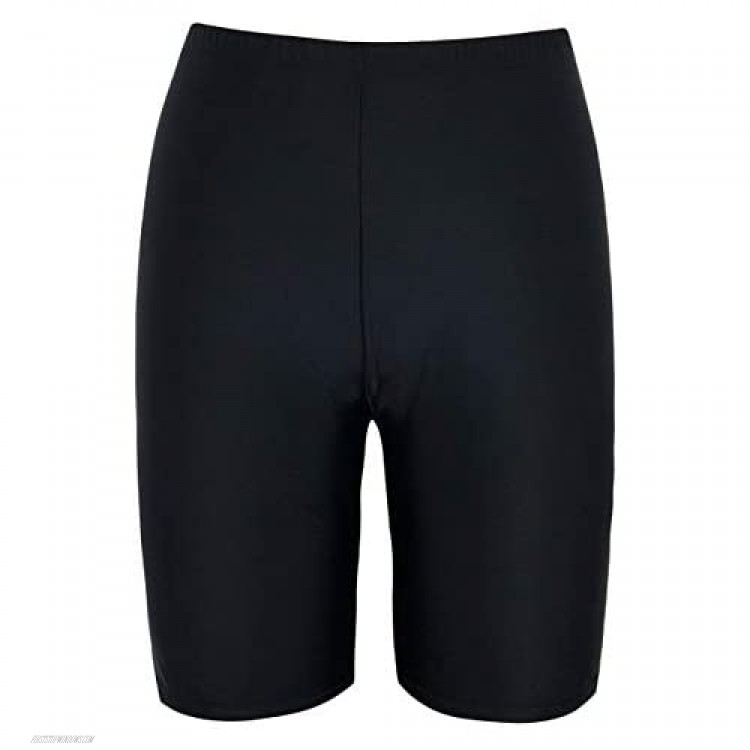 Firpearl Women's Swim Shorts UPF50+ Sport Board Shorts Plus Size Tankini Swimsuit Bottom