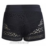 Heymiss Swim Skirts for Women Lace Crochet Skort Bikini Bottom Swim Shorts