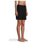 Lands' End Women's 9 Quick Dry Elastic Waist Modest Board Shorts Swim Cover-up Shorts with Panty