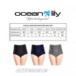 Oceanlily Over The Belly Maternity Swimwear Bottoms-High Waist Cover Up-Women Bikini Bottom