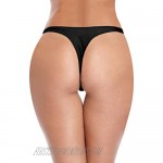 SHEKINI Women's Thong Bikini Bottom V Cut Cheeky Brazilian Swimsuit Bottom