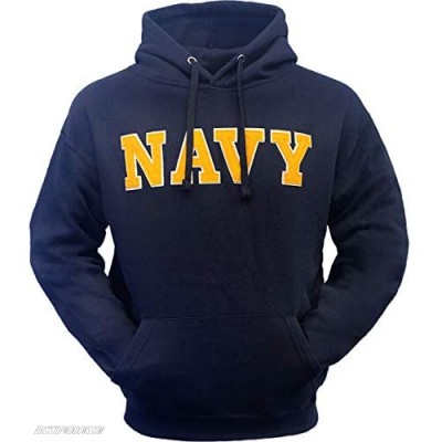 Applique Navy Hooded Sweatshirt in Navy