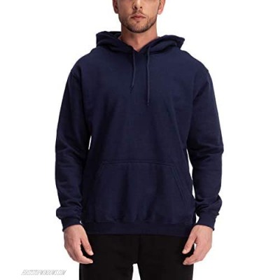 Casei Solid Hoodies for Men Athletic Pullover Hoodie Lightweight Sweatshirt with Pockets