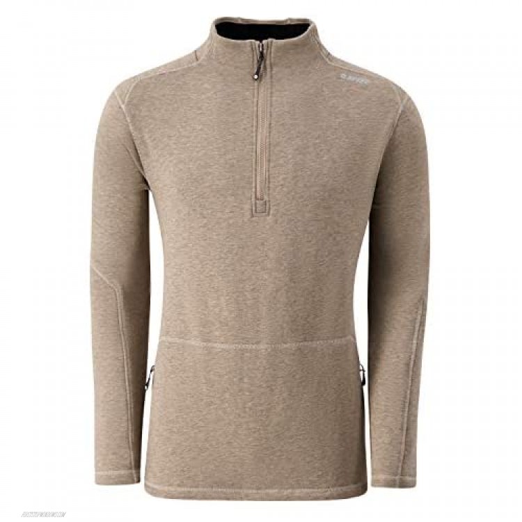 Hi-Tec Men's Wood Point Mink Thermo-Fleece Sweater Quarter Zip Jacket