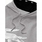 Lacoste Men's Sport Big Croc Fleece Hoodie Sweatshirt