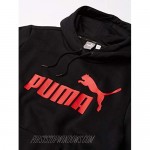 PUMA mens Essentials Big Logo Full Zip Hoodie Hooded Sweatshirt Puma Black XX-Large Tall US