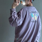 Reflective Butterfly Print Sweatshirts Men Long Sleeve Reflecting Pullovers Mens