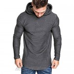 Rela Bota Mens Athletic Fashion Hoodies Shirts - Casual Hooded Solid Color Sweatshirt Sport Pullover