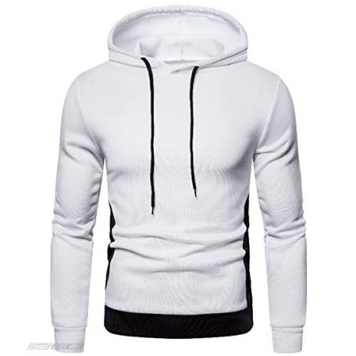 Rela Bota Mens Fashion Pullover Hoodies T-Shirts- Casual Athletic Color Block Long Sleeve Sweatshirt