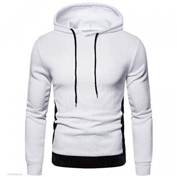 Rela Bota Mens Fashion Pullover Hoodies T-Shirts- Casual Athletic Color Block Long Sleeve Sweatshirt
