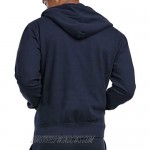 ToBeInStyle Men's Lightweight Athletic Fleece Zip Up Hooded Sweatshirt