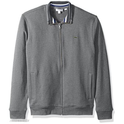 Lacoste Men's Semi Fancy Brushed Pique Fleece Full Zip Sweatshirt